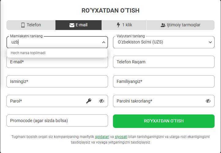 888Starz UZ ro'yxatdan o'tish depozit va yutuqlarni yechib olish bosqichlari